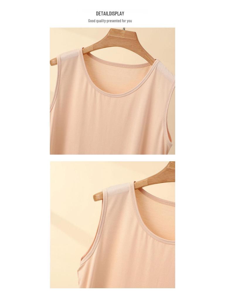Modal Plus Size Women’s Sleeveless Camisole Vest – Spring/Summer Loose Fit