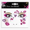 Carnival Festival Party Face Stickers Valentine's Day Face Stickers Makeup Stickers Children's Decorative Stickers