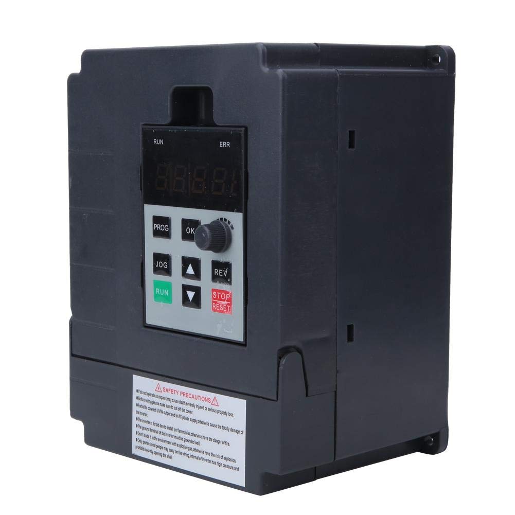 220VAC VFD Variable Frequency 220V Input To 220V Output Variable Frequency VFD Inverter Frequency VFD Speed Controller Drive, Single-Phase Three-Phase