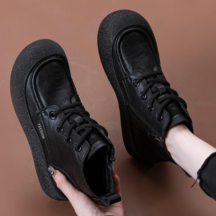 

Женские зимние теплые ботинки на мягкой подошве большого размера, с мехом, ботильоны до щиколотки с подкладкой, противоскользящие, для пеших прогулок, повседневные, спортивные, хлопковые ботинки, ботинки Мартина 40