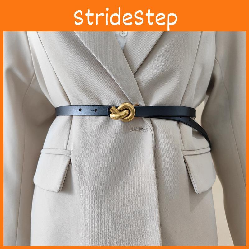 Womens Classic Leather Belt With Alloy Snap Closure And Minimalist Gift Style
