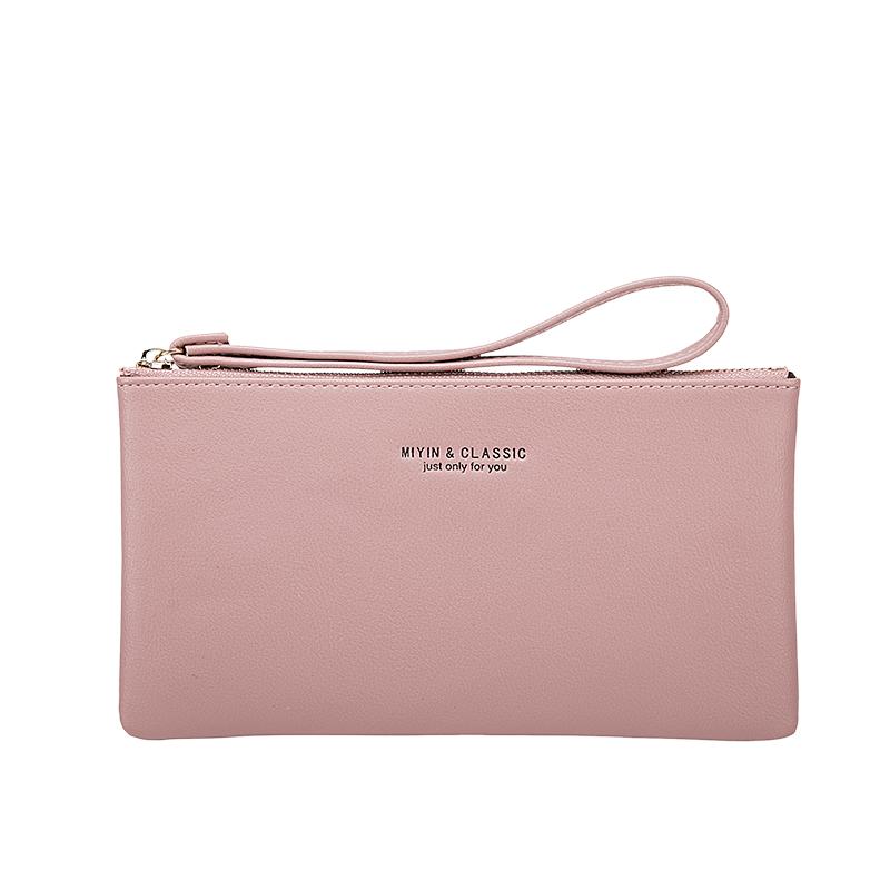 

MIYIN Women s Purse long ultra-thin credit card bag minimalist zero purse thin large capacity zipper hold bag handbag purse girl