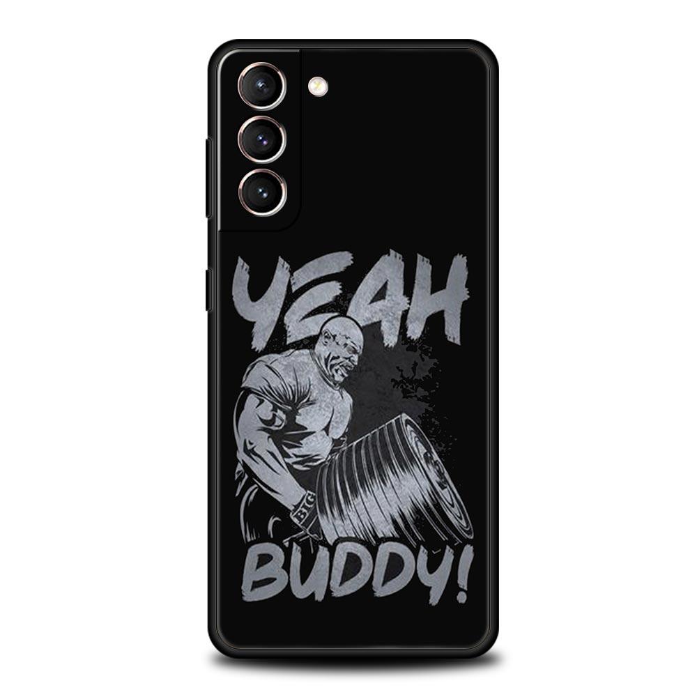 Gym Fitness Bodybuilding Phone Case For Samsung Galaxy S26 Ultra S25 Plus S24 FE S23 S22 5G S21 S20 Cover Black Soft