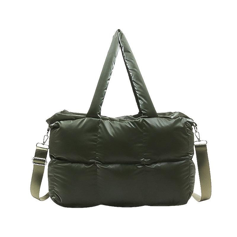 Wholesale Niche Fashionable Personalized Down Jacket Space Bag Trendy Versatile High-end Single Shoulder Messenger Women's Bag