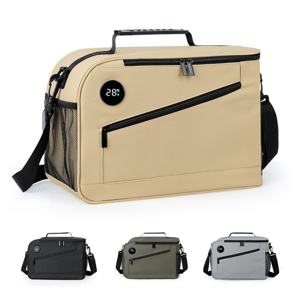 with Temperature Display Picnic Bag Large Capacity Insulated Lunch Bag  Camping