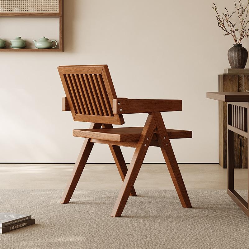 Modern Dining Chairs Solid Wood Backrest Chair Living Room Minimalist Office Chairs Portable Dresser Chair Home Furnitures