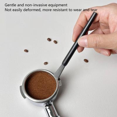 Nylon Coffee Grinder Cleaning Brush Plastic Handle Dusting Espresso Brush For Bean Barista Kitchen Accessories