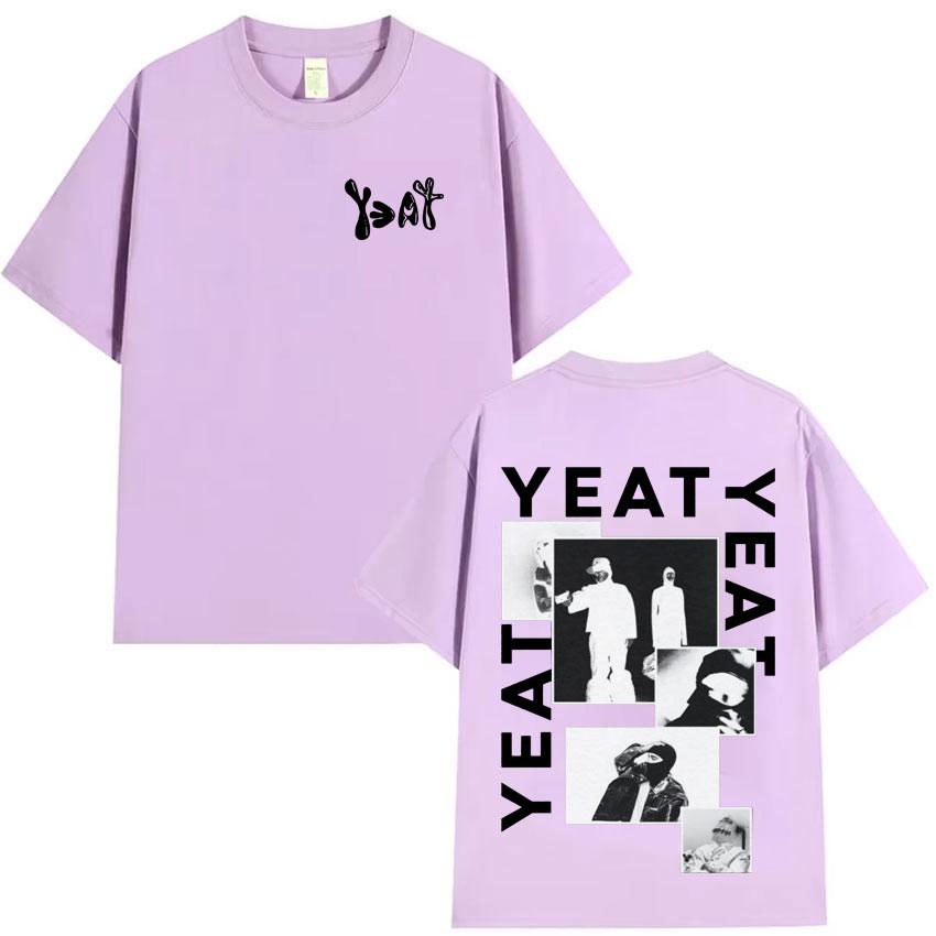 Rapper Yeat Harajuku Graphics Print Tshirt Mens Fashion Clothing Casual Cotton Short Sleeve Summer Oversized Streetwear T Shirt