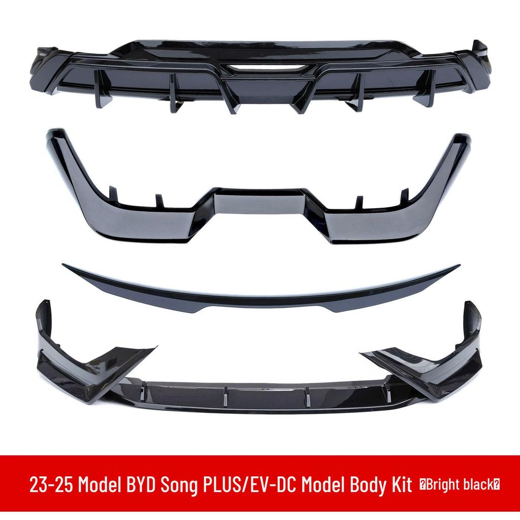 Kompatibles Dach- und Heckspoiler-Kit für 23 BYD Song PLUS Modelle - Enthält Heckdiffusor, Seitenschweller, Front- und Hecklippen.