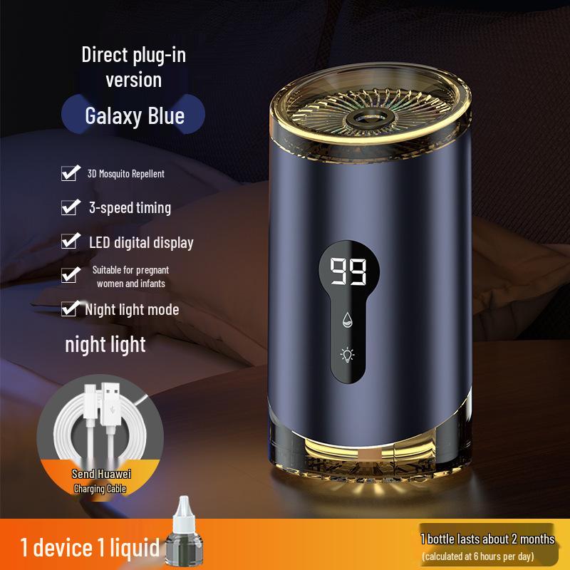 2025 Triple Grid Purple Light Mosquito Killer Lamp & Swatter