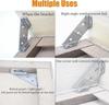 Stainless Steel Corner Brackets with Screws Furniture Corner Connector for Cabinet Angle Support Fixed Metal Brace Fasteners
