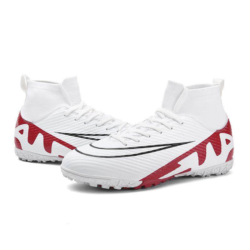 2025 high-top football shoes AG long nails artificial grass broken nails youth men's and women's training competition sports shoes