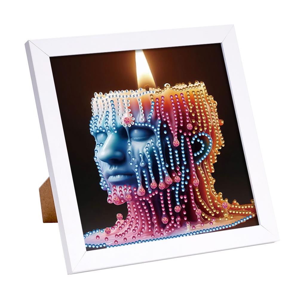 5D Animal DIY Partial Special Shape Drill Diamond Painting Kit W/ Frame