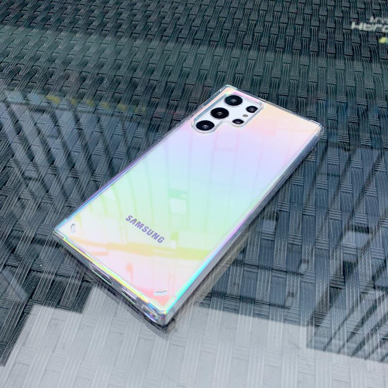 Bunte Aurora Samsung S26U/Note20 & iPhone17 Transparente Vollabdeckung Silikonhülle