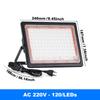Led Floodlight Outdoor IP66 Waterproof 72 120LEDS LED Flood Light Spotlight LED Reflector Stage Lamp Floodlight Street Lamp