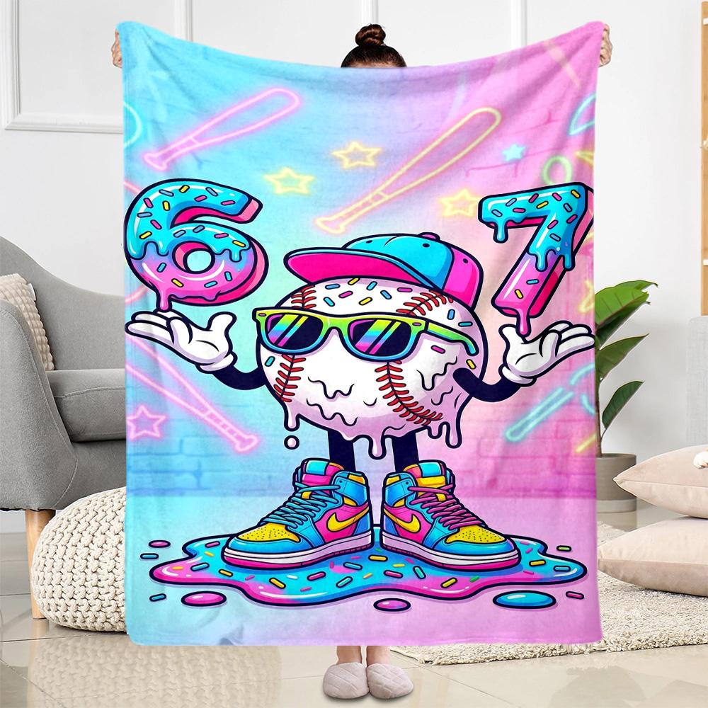 Sixty-seven Blanket,Suitable for sofas, offices, travel, living rooms, Gifts to relatives and friends, Blanket,Suitable for all seasons.