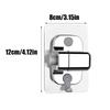 1PC Ring Highpressure Shower Head 3 Modes Large Flow Massage Water Saving ABS Handheld Showerheads with OneKey Stop Water