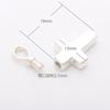Cross Ashes Silver Handheld Memorial [Mirai Soso] K-102S Necklace, 925,