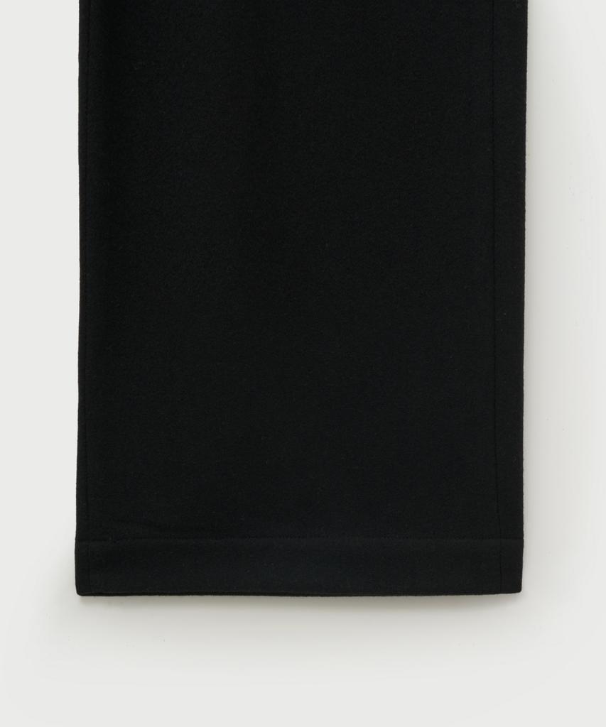 Seteo Wool Blend Wide Slacks Black