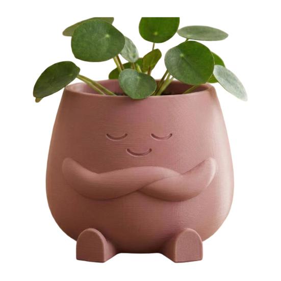 Adornos para Macetas Impresión 3D Lindo Soporte de Planta de Escritorio Duradero PLA Decoración del Hogar para Suculentas