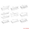Modular Food Storage Container Transparent PET Refrigerator Organiser Space Efficient Kitchen Cabinet Organiser