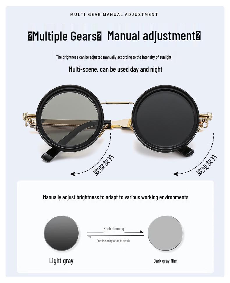 9-Stop Adjustable ND Filter Sunglasses: Polarized for Fishing, Driving & Style