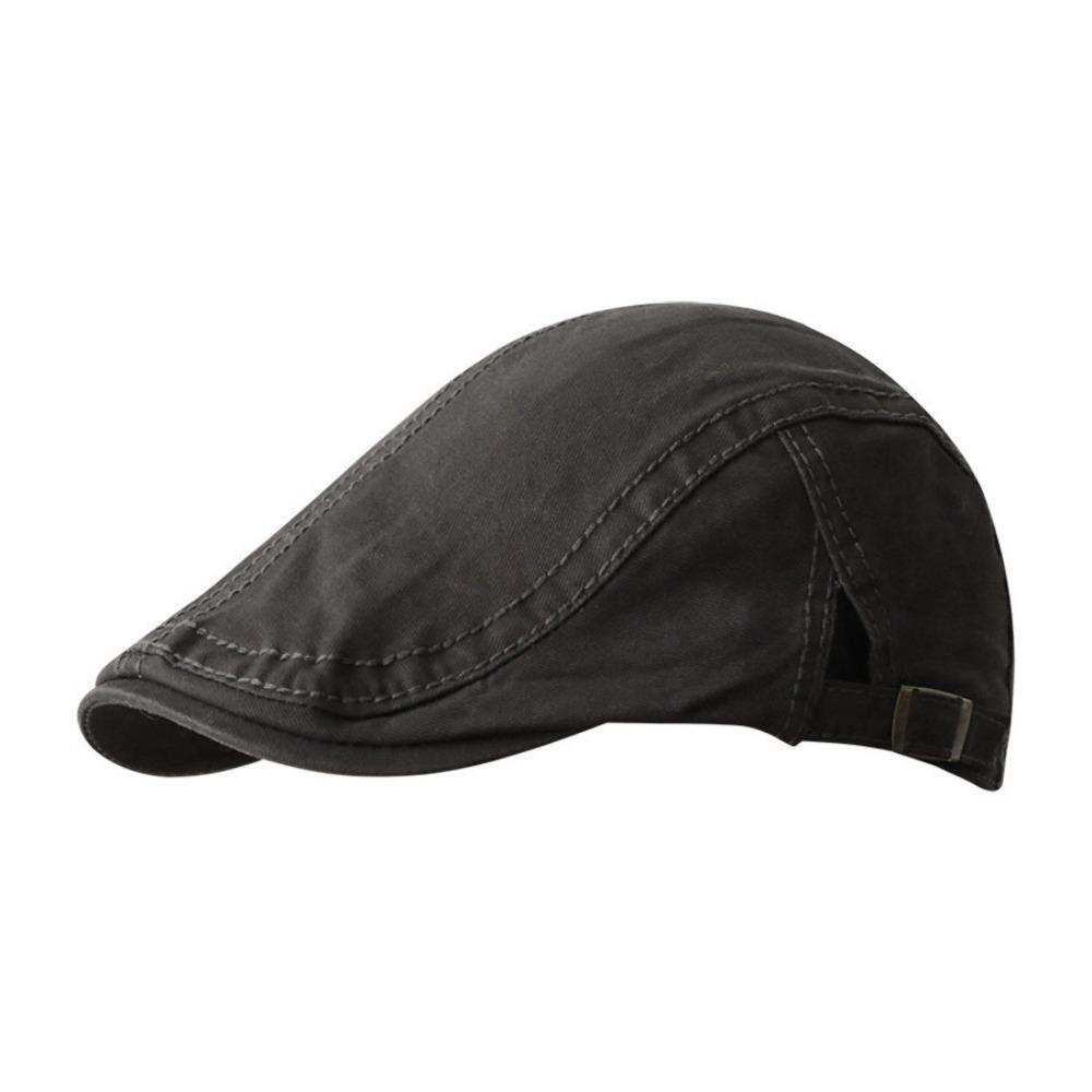 New Retro Painter Cap Anti-Uv Casual England Hat Solid Color Newsboy Cap Women Men
