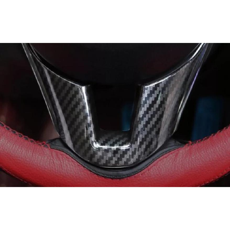 ABS Carbon Fiber Steering Wheel Cover Trim Fit For Mazda 6 Atenza 2014-2016