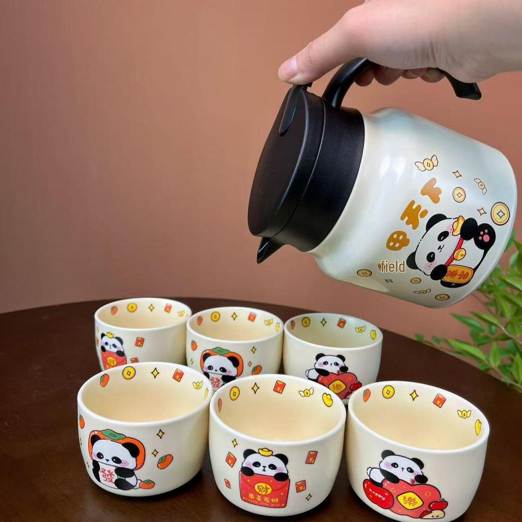 Panda Insulated Tea Pot, 316 Stainless Steel, Compact Size, Tea & Water Separation