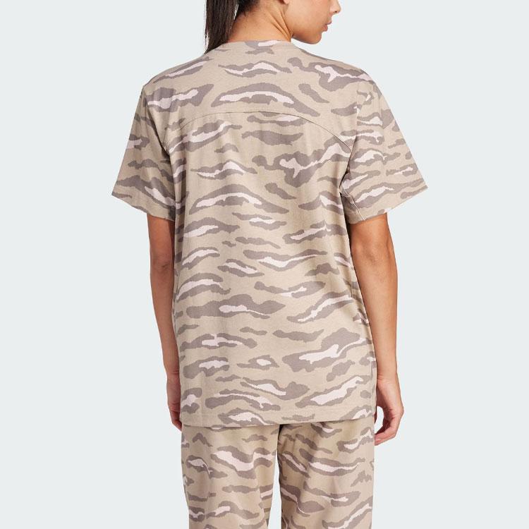 Adidas x Stella McCartney TrueCasuals Printed Tee Women Tops Khaki IN3630