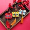 Lucky Lion Dance Tassels Pendant Chinese Style Snake Mascot Plushies Doll  Car Interior