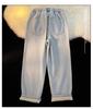 Women's Fleece-lined Straight-Leg Jeans, Petite Wide-Leg, Elastic Waist, Cotton, 2025 New Winter Style, Ideal for Autumn and Winter
