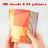 108 Sheets Cartoon Animal Origami Paper Kids DIY Craft Handcraft Toys Educational Montessori Paper Art Toy for Children Gift