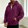 Herren Freizeit Kapuzenpullover mit Vierteltasche für den Alltag