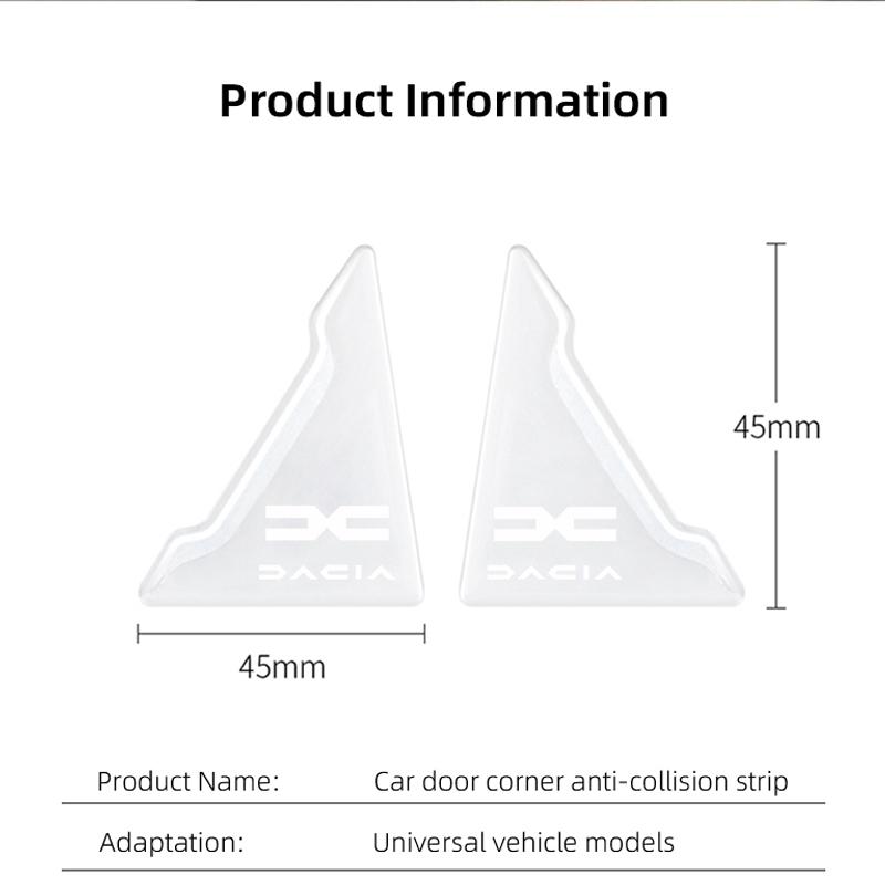 4Pcs Car Door Corner Anti-Collision Pad Scratch Protection Sticker For Dacia Logan Sandero Duster Lodgy Spring Jogger Dokker