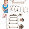 Wooden Rope Ladder Multi Rungs Children Climbing Toy Wooden Rope Ladder Multi Rungs Climbing Game Toy Outdoor Training Activity