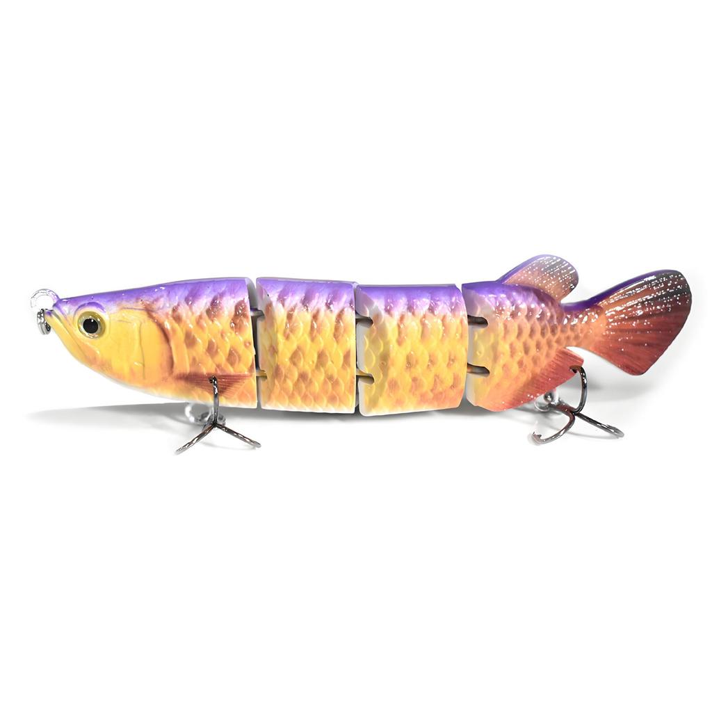 Golden Dragon Multi-jointed Sinking Fishing Lure, 4 Sections, 150mm/34.6g