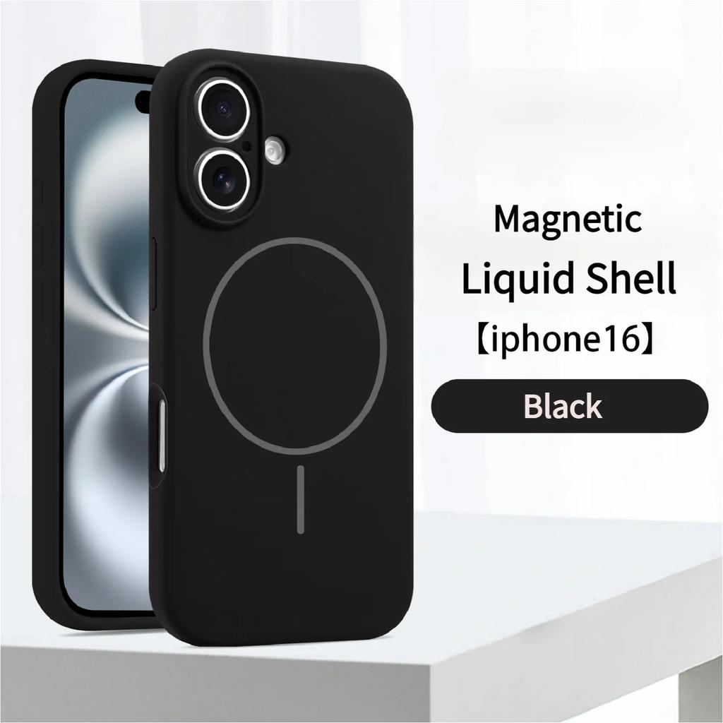 Official Liquid Silicone For Magsafe Case For iPhone 17 Pro 16 13 11 14 15 12 Pro Max Magnetic Wireless Charger Protector Cover