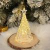 Seven-Color Crystal Christmas Tree Night Light with Star