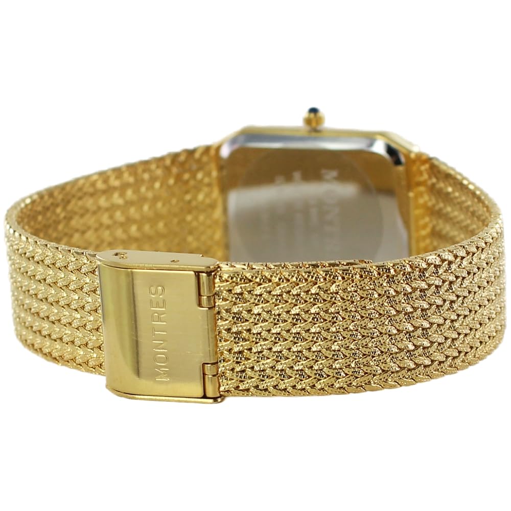 Uhr Quadratisch Gold Diamant Armband [Montress] Herren MS-69123-G []