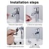1/2Pcs Faucet Mechanical Arm with Gentle Face Wash Dual Water Jet Mode Rotable Bubbler Extension Rod Faucet Attachment
