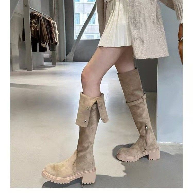 Fashion Skinny Versatile Skinny Boots Martin Boots New Small Platform Boots Children In Autumn and Winter 2025