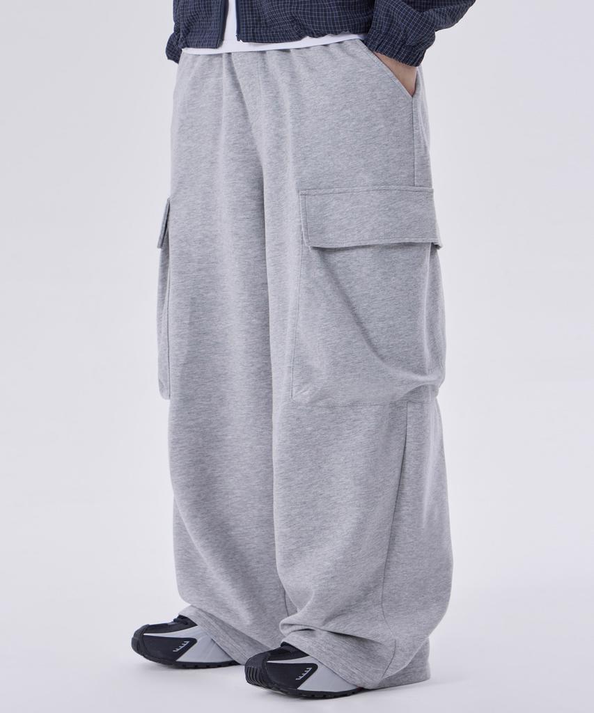 GLW Big Pocket Wide Sweatpants Gray