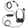 Telefon-Headset ENC Aktive Geräuschunterdrückung Dual-Ohr Lautstärke einstellbar Stummschaltungskontrolle USB Business
