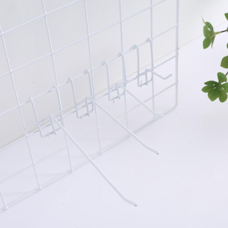 Black & White Boat-Shaped Mesh Panel Jewelry Shelf Hook