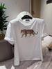 Women's Korean Loose Leopard Print Cotton T-Shirt - Slimming & Casual Short Sleeve Summer Top