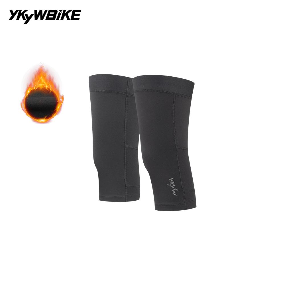 

YKYWBIKE 2025 Winter Cycling Knee Warmers Thermal Bicycle Short Half Leg Protection Compression Road Bike Fleece Knee Sleeve Asia S(EU XS)