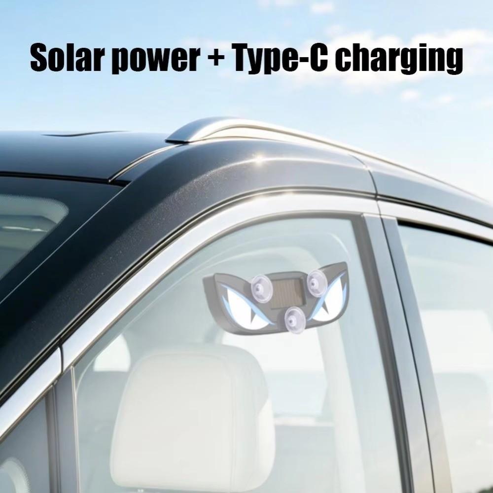 Solar Powered Solar Warning Light Animated Vehicle Signal Lights Demon Eye Light SUV