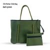 EVA Waterproof Women's Shoulder Tote Bag - Thick Diving Material for Beach & Outdoor Use