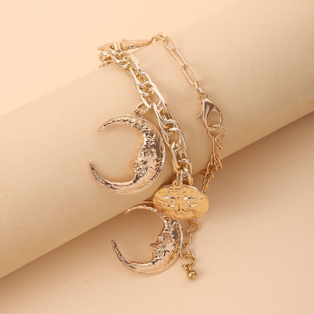 Geometry Metal Collarbone Chain Fashion Cowboy Cowgirl Choker Fashion Multilayer Necklace  Holiday